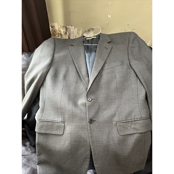 Joseph Aboud Men’s‎ Wool Grey Blazer 41R Single Breasted 2 Button - Picture 3 of 8